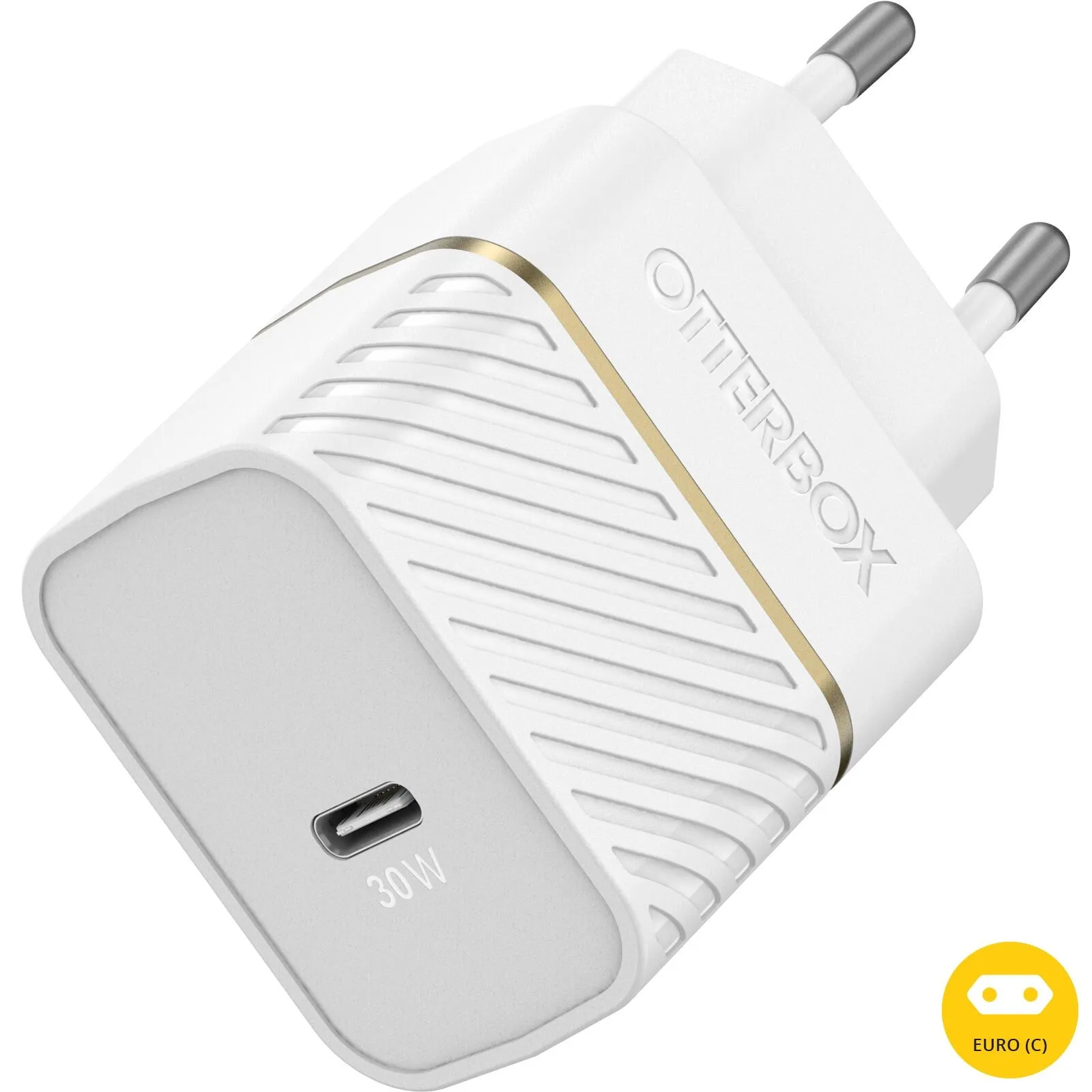 מטען קיר OtterBox Premium דגם USB-C 30W לבן
